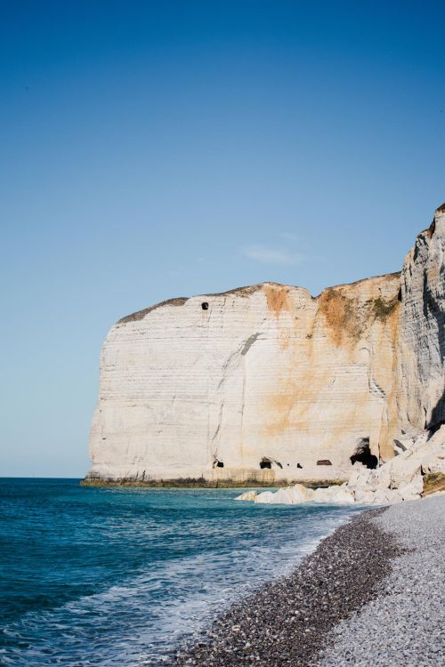 Falaise en normandie